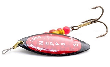  . Mepps AGLIA LONG REDBO, 3, Black