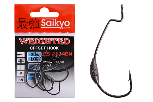 Крючки офсетные Saikyo BS-2334 Weighted