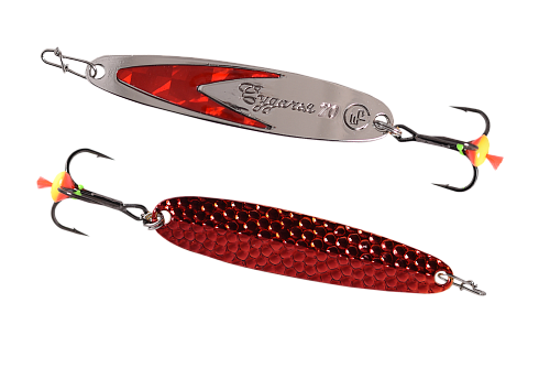 Блесна вертикальная ECOPRO Судачья + красный флекс