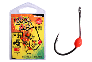 Крючки LureMax Trout LT37 #5 Red (10шт)