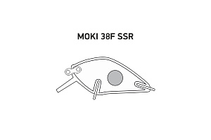 Воблер LureMax MOKI 38F SSR-002 4,5 г. плавающий