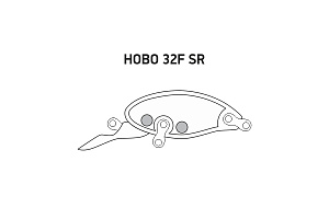 Воблер LureMax HOBO 32F SR-002 3 г. плавающий
