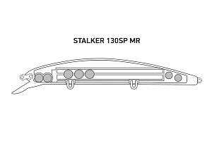 Воблер LureMax STALKER 130SP MR-015 21,5 г. суспендер