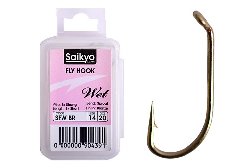 Крючки нахлыстовые Saikyo KH-72480 Wet