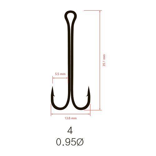 Крючки двойные Saikyo KH-11040 Double Hook (A-Long Shank)