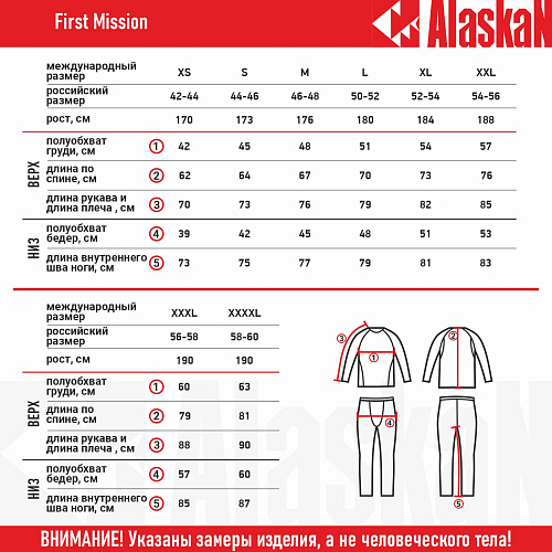 Термобелье Alaskan First Mission
