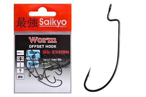 Крючки офсетные Saikyo BS-2331 Worm
