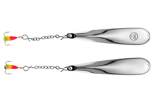 Блесна вертикальная Nils Master Snub Head, 60мм, 13г, 011 S/S