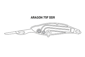 Воблер LureMax ARAGON 75F DDR-012 11 г. плавающий