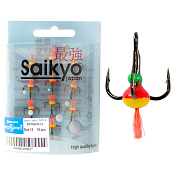 Тройник-капля Saikyo с красн. хвост. тип A  №10 ( 10шт)