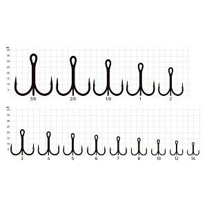 Крючки Saikyo тройн.7001BN №  1 (50шт)