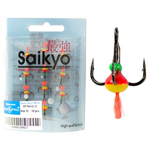 Тройник-капля Saikyo с красн. хвост. тип A  №16 ( 10шт)
