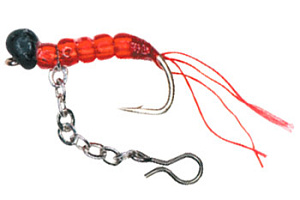 Оснастка зимняя Крючок с бисером и цепочкой (Hayabusa) №8 (1 шт.)