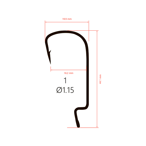 Крючки офсетные Saikyo BS-3324 Offset Hook