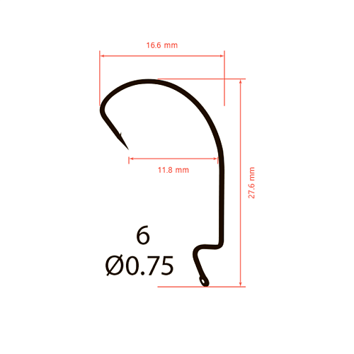 Крючки офсетные Saikyo BS-3315 Offset Hook