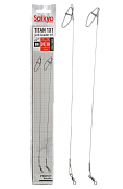 Поводок Saikyo Titan 1x1 Jerk №1 STOJ12530, 30кг/25см, 2шт