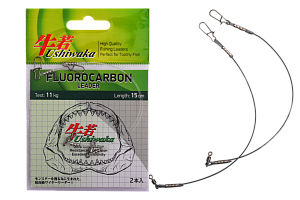 Поводок Ushiwaka Fluorocarbon UF1511, 11кг/15см, 2шт