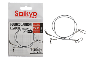 Поводок Saikyo FC Leader SF1511, 11кг/15см, 2шт