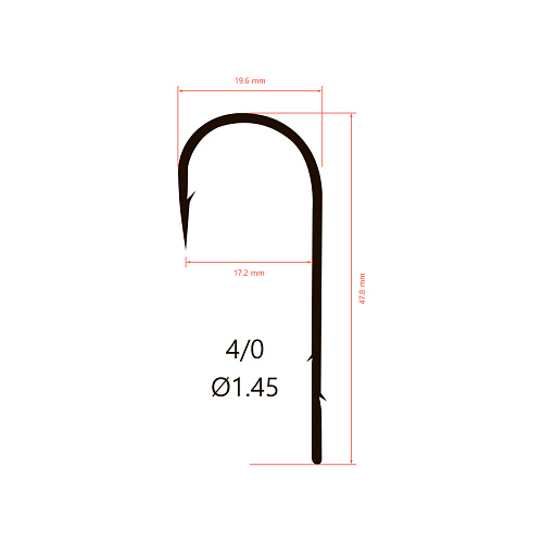 Крючки Saikyo BS-2313 Round Bent Worm