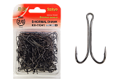 Крючки Saikyo двойн.Normal Shank KH-11041  №2/0 BN (100шт)