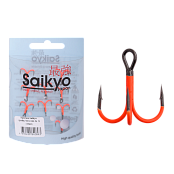 Крючки Saikyo тройн.7001 OR №  8 (10шт)