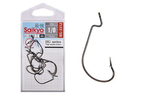 Крючки офсетные Saikyo BS-3312 Offset Hook