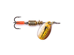 . Mepps AGLIA FLUO, Micropigments Trout, 0, Brown