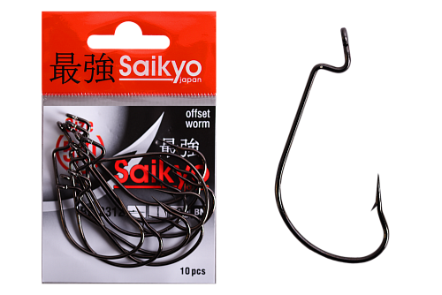 Крючки офсетные Saikyo BS-2312 Offset Worm
