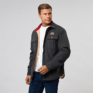 Рубашка Alaskan вельвет с мех. подкл. серый     XS