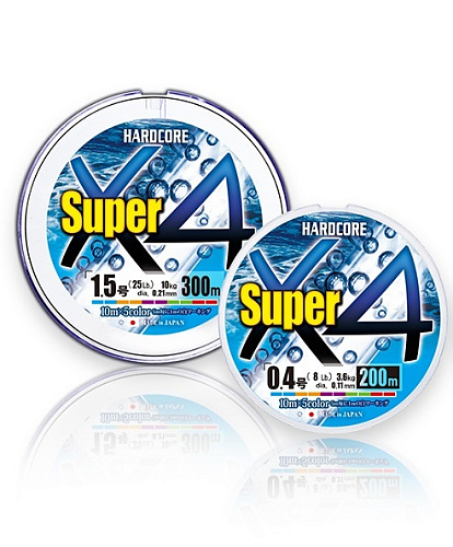 Duel PE Hardcore Super X4, 200m