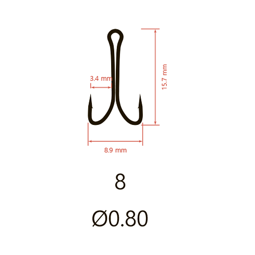 Крючки двойные Saikyo KH-11041 Double Hook (B-Normal Shank)