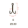 Крючки двойные Saikyo KH-11041 Double Hook (B-Normal Shank)