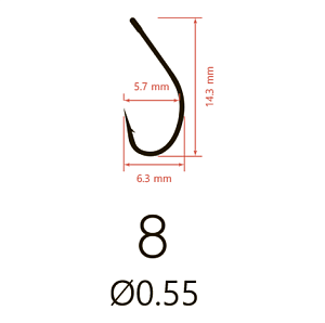 Крючки Saikyo KH-10014 Maruseigo BN  №8 (10шт)