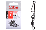 Вертлюг с застежкой Saikyo SA-303-08 - 10 шт (7кг)