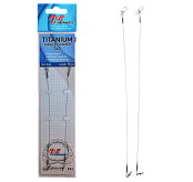 Поводок Ushiwaka Titanium Single UTS11504, 1х1, 4кг/15см, 2шт