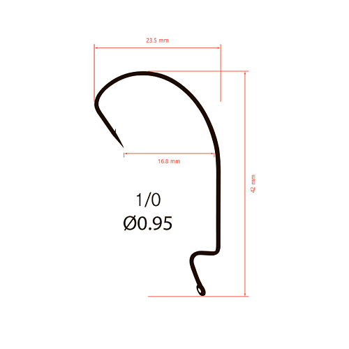 Крючки офсетные Saikyo BS-3315 Offset Hook