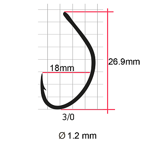 Крючки Saikyo SS061-BN SPOON SINGLE №3/0 (5 шт.)