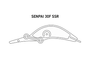 Воблер LureMax SENPAI 30F SSR-100 1,8 г. плавающий
