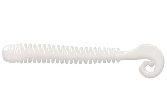 . LureMax CHEEKY WORM 2,5''/6,25, LSCW25-009 White UV (10 .)