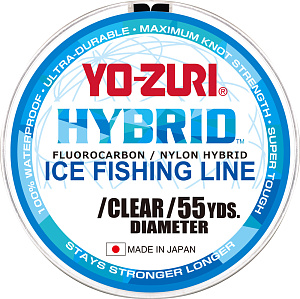 Леска монофильная Yo-Zuri Hybrid Ice 50м Clear (0,127мм) 1lbs
