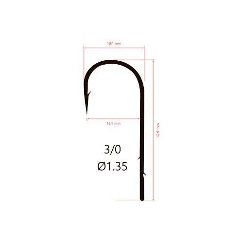 Крючки Saikyo BS-2313 Round Bent Worm