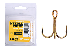 Крючки Saikyo тройн.7001G № 12 (25шт)