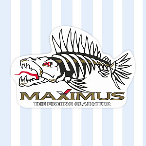 Наклейки Maximus &quot;Рыба&quot; бел/пл 150*98