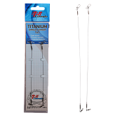 Поводок Ushiwaka Titanium Single UTS11512, 1х1, 12кг/15см, 2шт