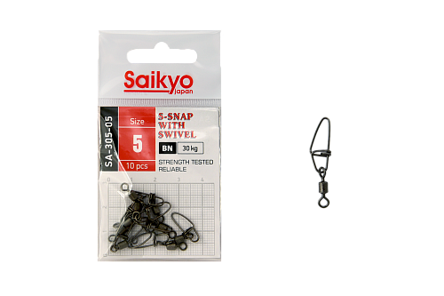 Вертлюг с застежкой Saikyo SA-305