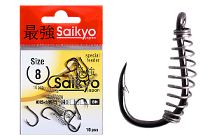 Крючки Saikyo KHS-10085 с пруж. №8L (10 шт)