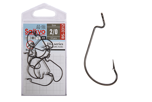 Крючки офсетные Saikyo BS-3312 Offset Hook