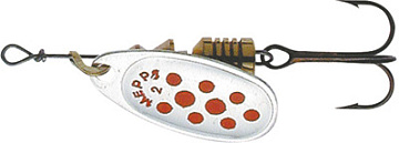  . Mepps COMET PTS, 5, SILVER/Red dots
