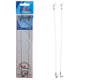 Поводок Ushiwaka Titanium Single UTS12014, 1х1, 14кг/20см, 2шт