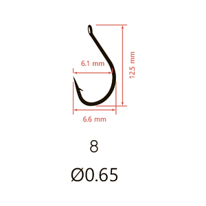 Крючки Saikyo KH-10008 Idumezina BN № 8 (10шт)